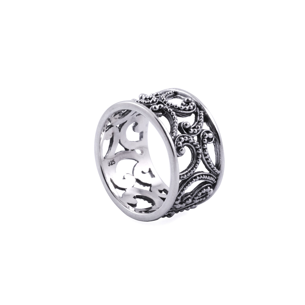 Large Band Ring 925 Silver Ombak Segara Sterling Silver Collection