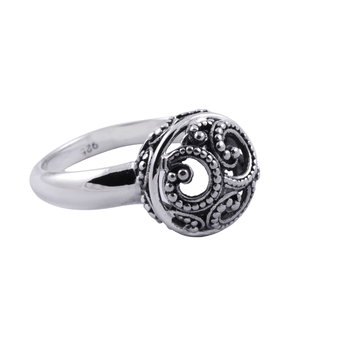 Cincin Cocktail Kecil Perak 925 Ombak Segara Sterling Silver