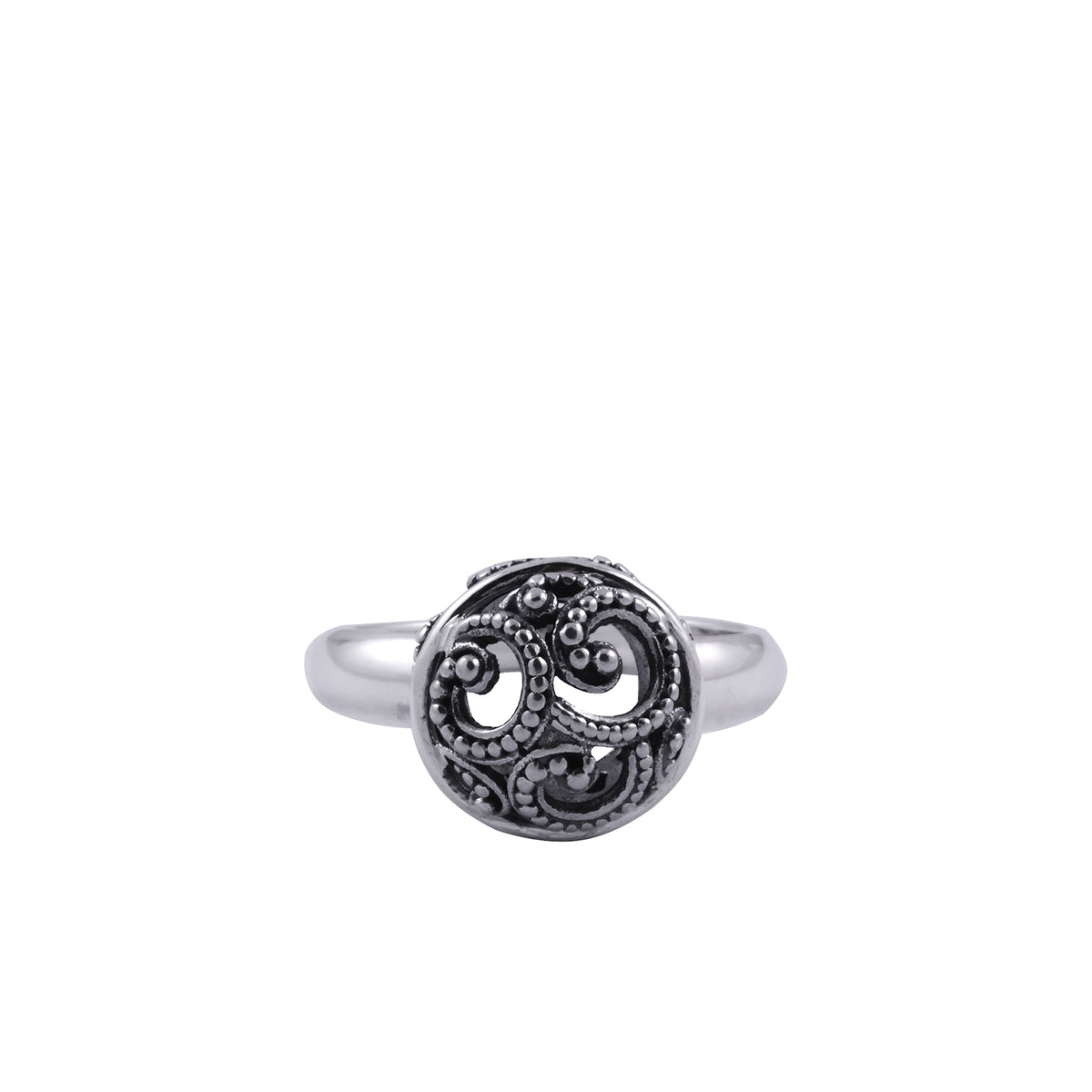 Cincin Cocktail Kecil Perak 925 Ombak Segara Sterling Silver