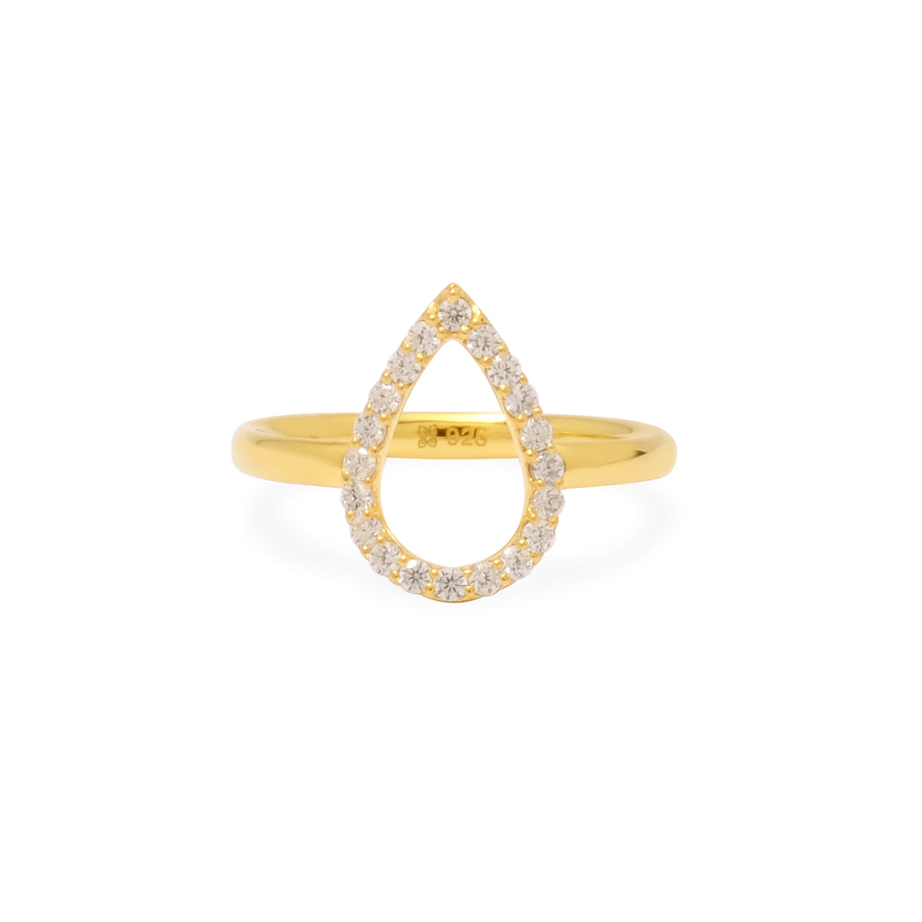 Pears Collection 925 Sterling Silver Gold Plated Ring