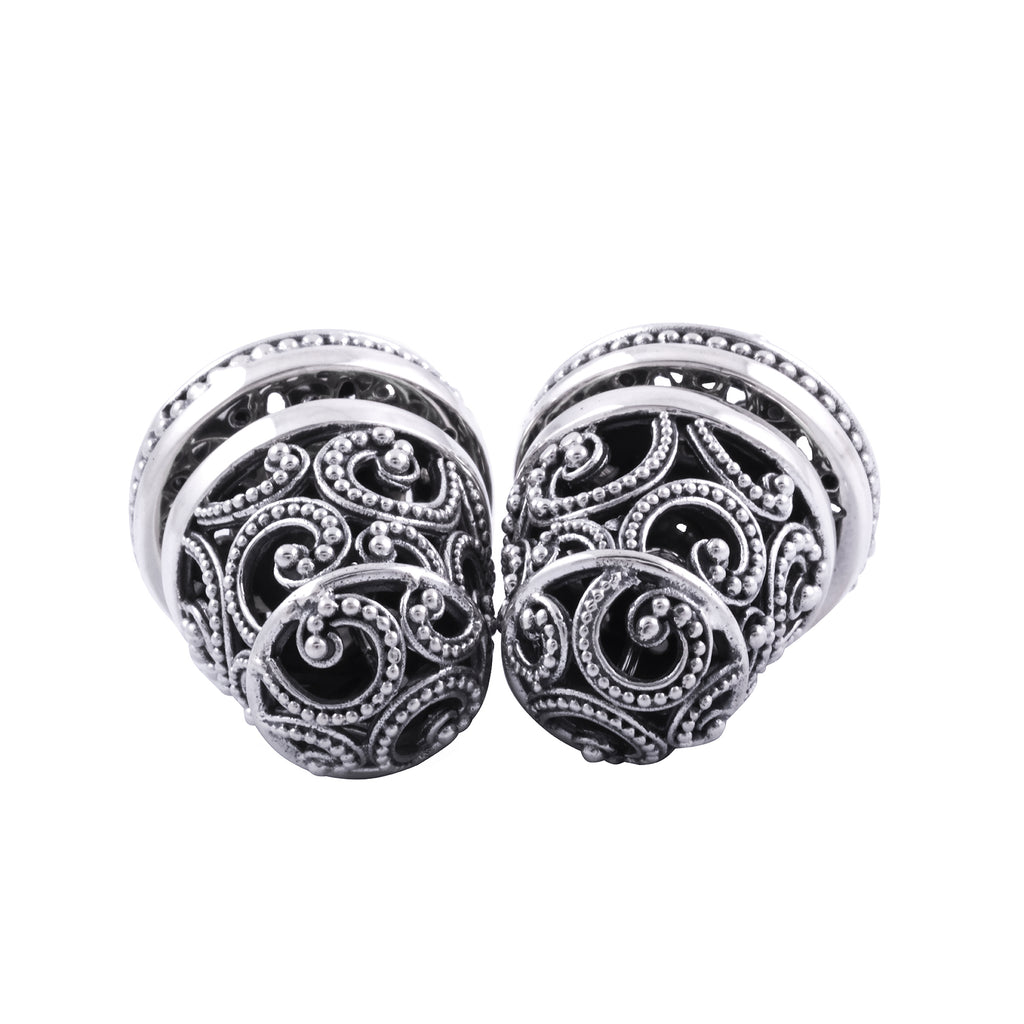 Anting Subeng Besar Perak 925 Koleksi Ombak Segara Sterling Silver