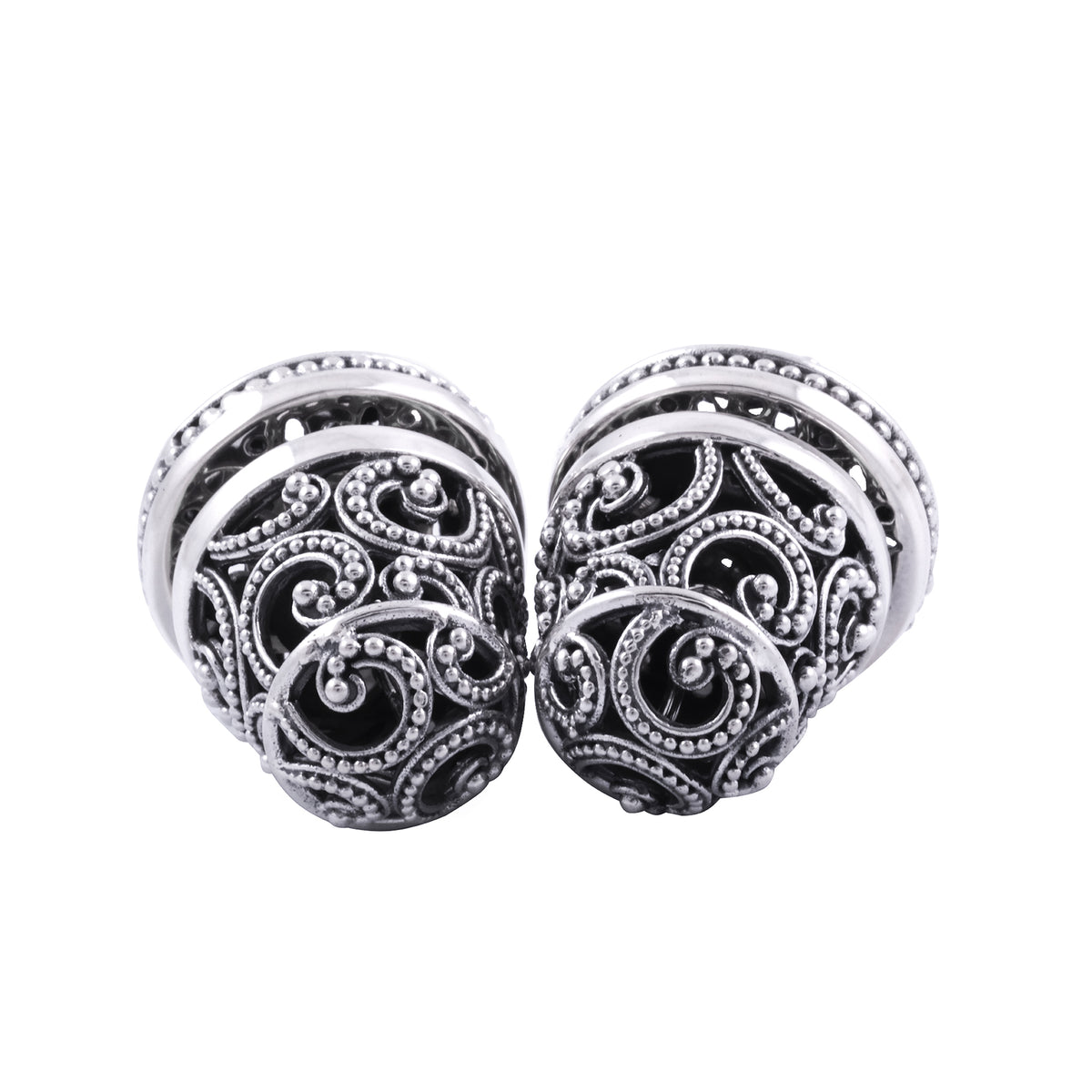 Anting Subeng Besar Perak 925 Koleksi Ombak Segara Sterling Silver
