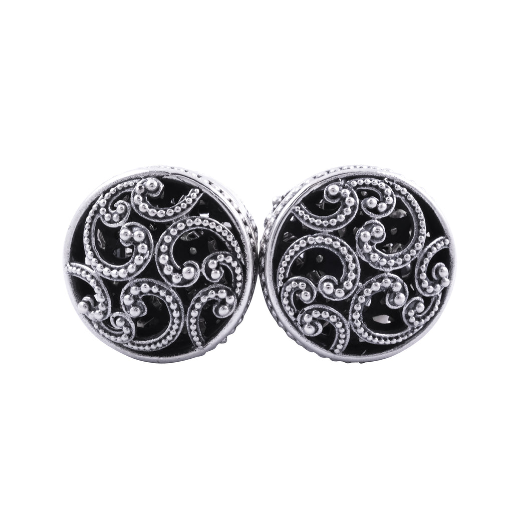 Anting Subeng Besar Perak 925 Koleksi Ombak Segara Sterling Silver
