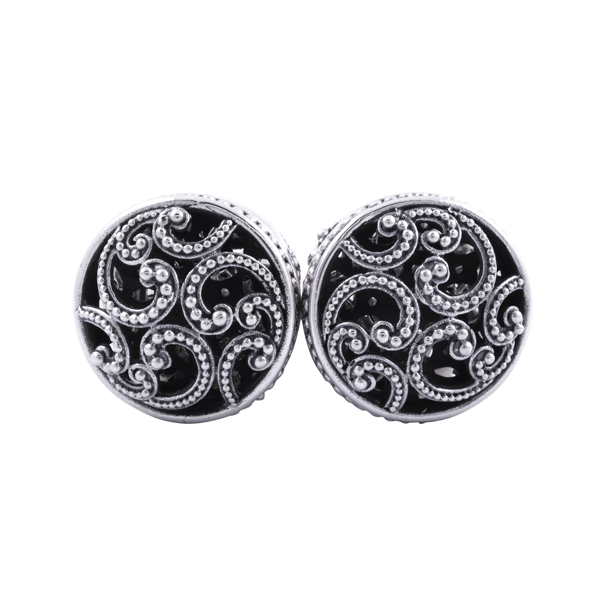 Anting Subeng Besar Perak 925 Koleksi Ombak Segara Sterling Silver