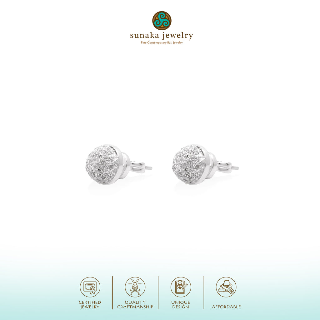 Sebun Collection Sterling Silver 925 Stud Earrings