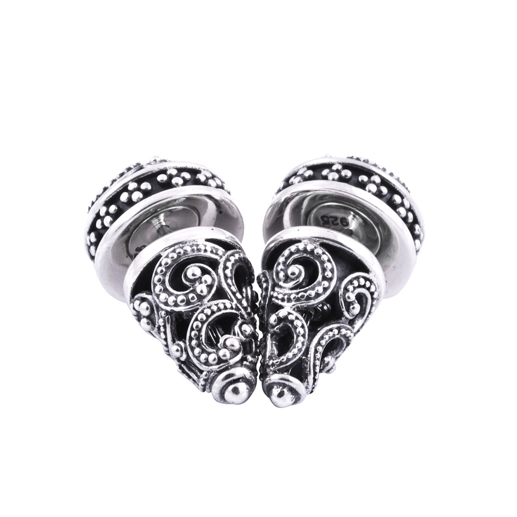 Anting Subeng Kecil Perak 925 Koleksi Ombak Segara Sterling Silver