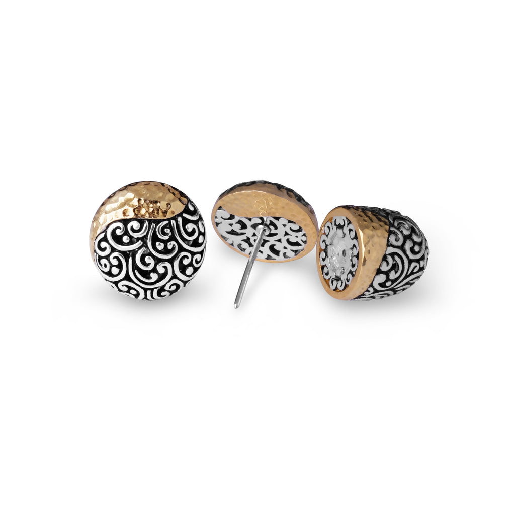 Large 925 Silver Subeng Earrings Ayung Collection
