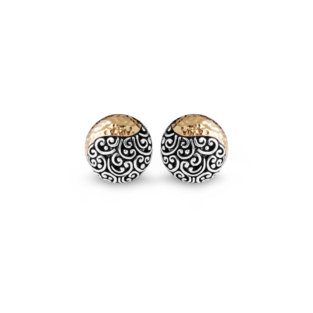 Large 925 Silver Subeng Earrings Ayung Collection