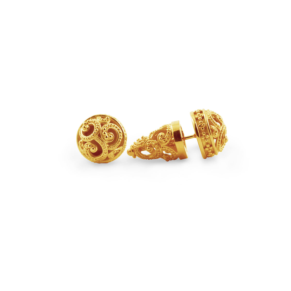 Anting Subeng Kecil Perak 925 Koleksi Ombak Segara Sterling Silver