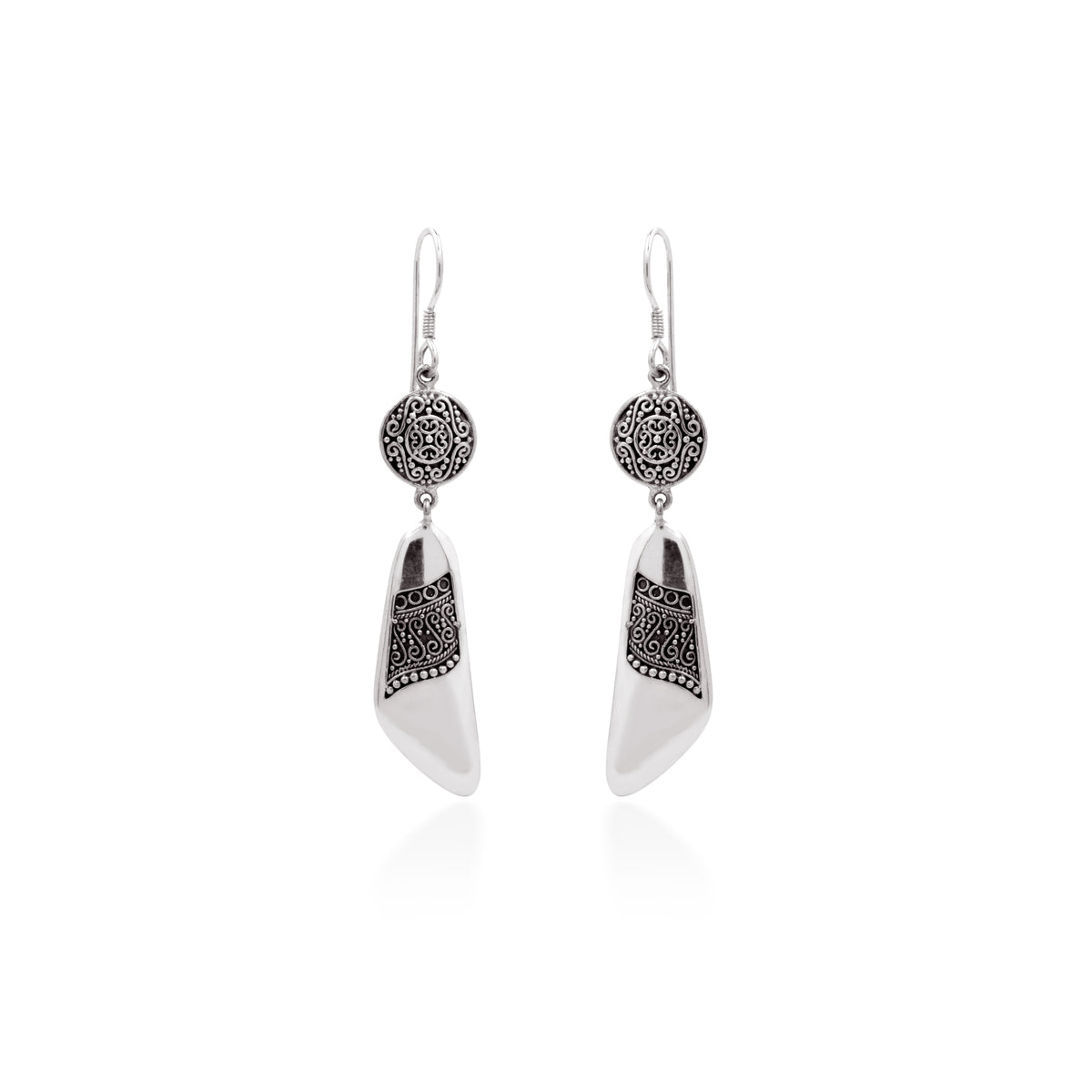 Anting Dangle Koleksi Batik Indonesia Sterling Silver 925