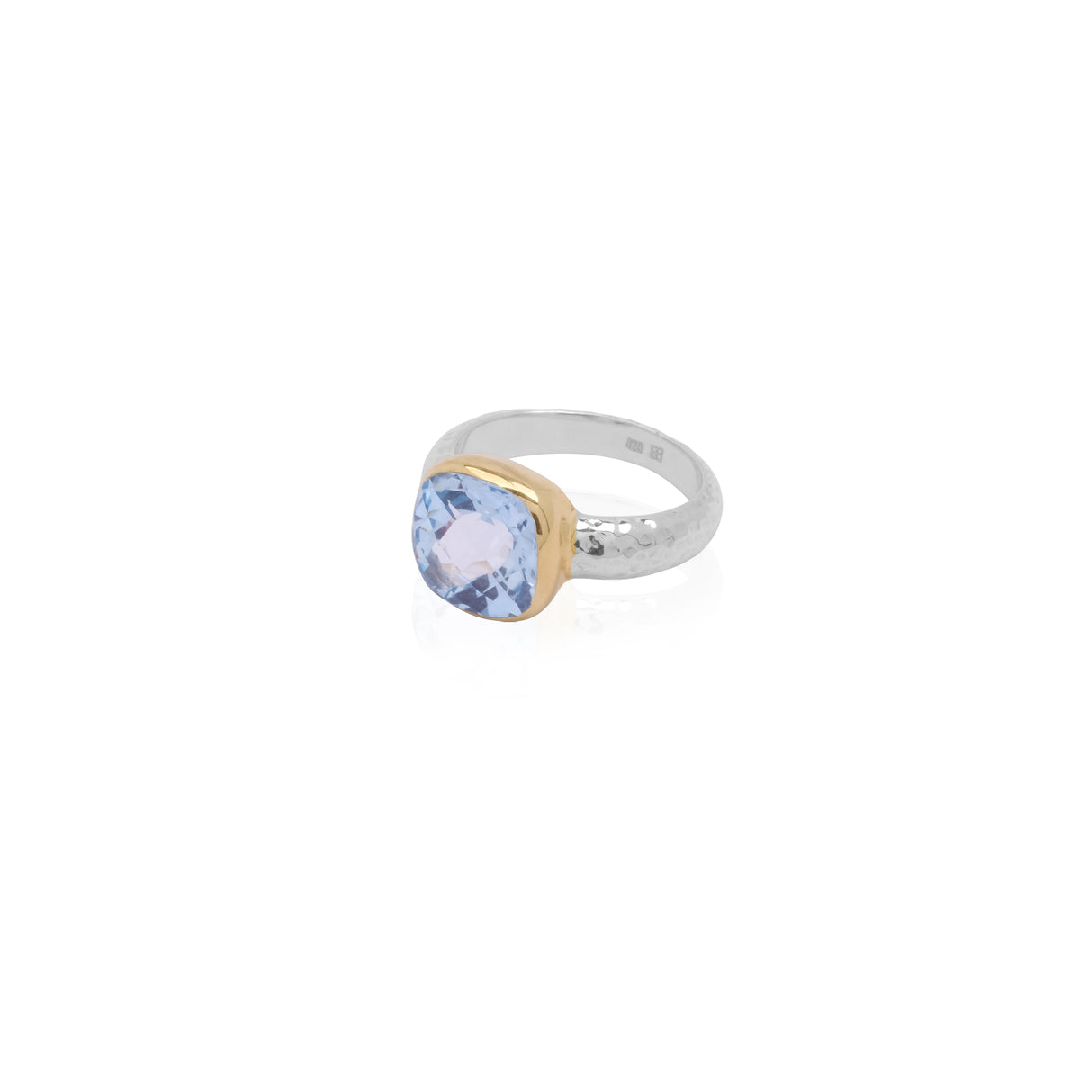 Cincin Perak 925 Koleksi Hammer Permata Square
