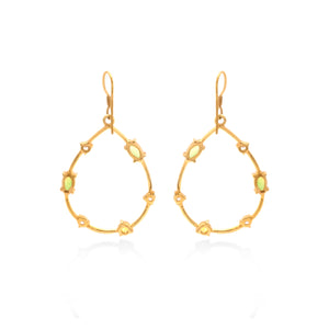 Anting Silver Dangle Gold Plated
