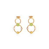 Anting Silver Stud Gold Plated 925 Sterling Silver