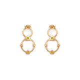 Anting Silver Stud Gold Plated 925 Sterling Silver