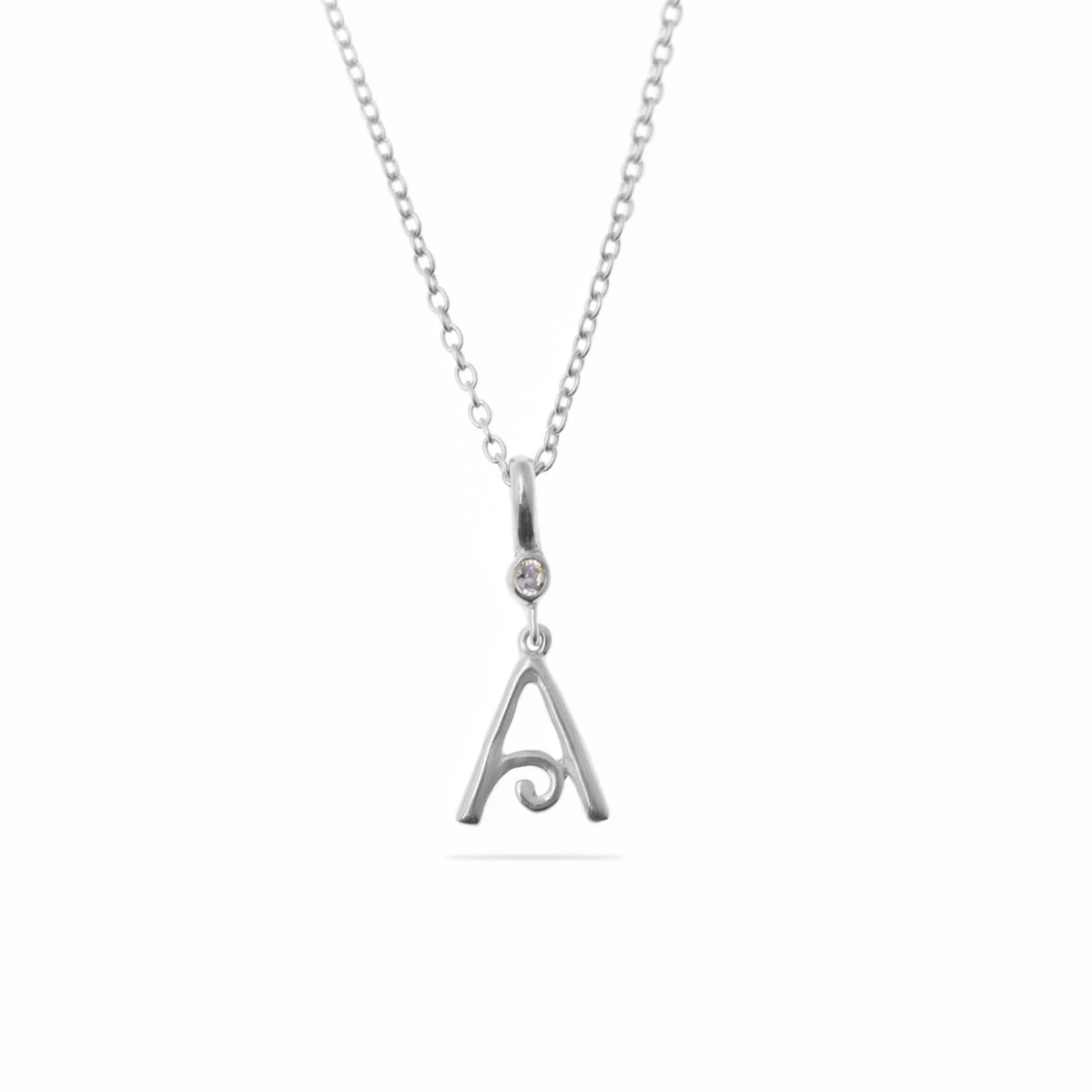Silver Alphabet Pendant