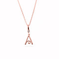 Pendant Alphabet Rose Gold Plated