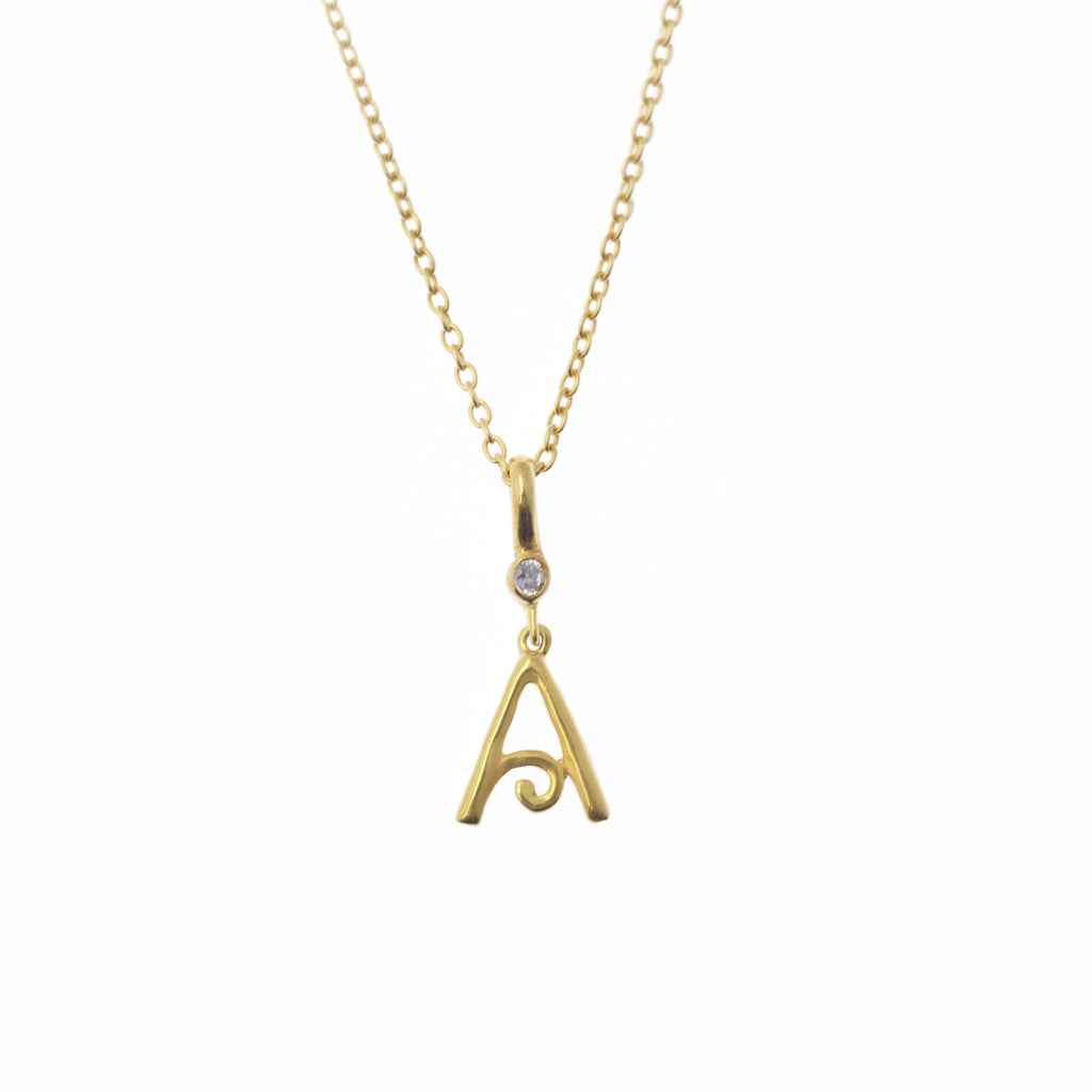 Pendant Alphabet Gold Plated