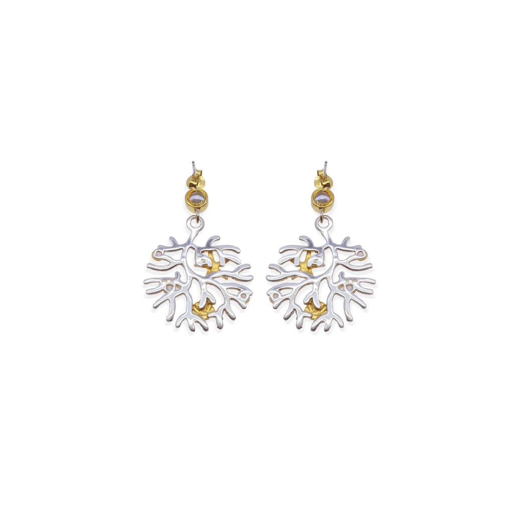 925 Silver Coral Reef Collection Earrings