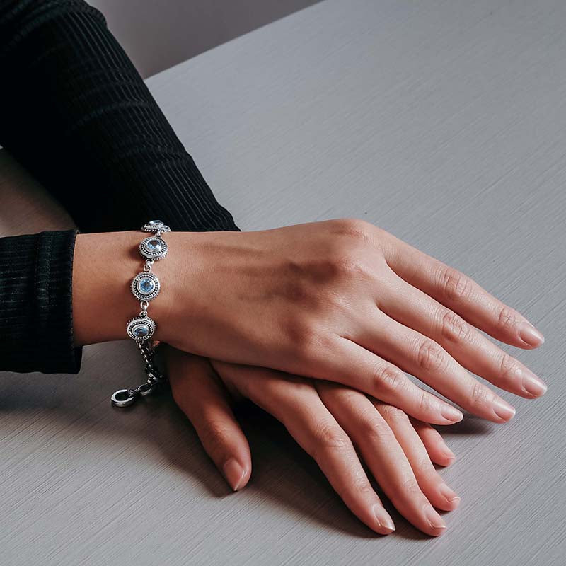 Sterling Silver 925 Jawan Keliling Collection Bracelet