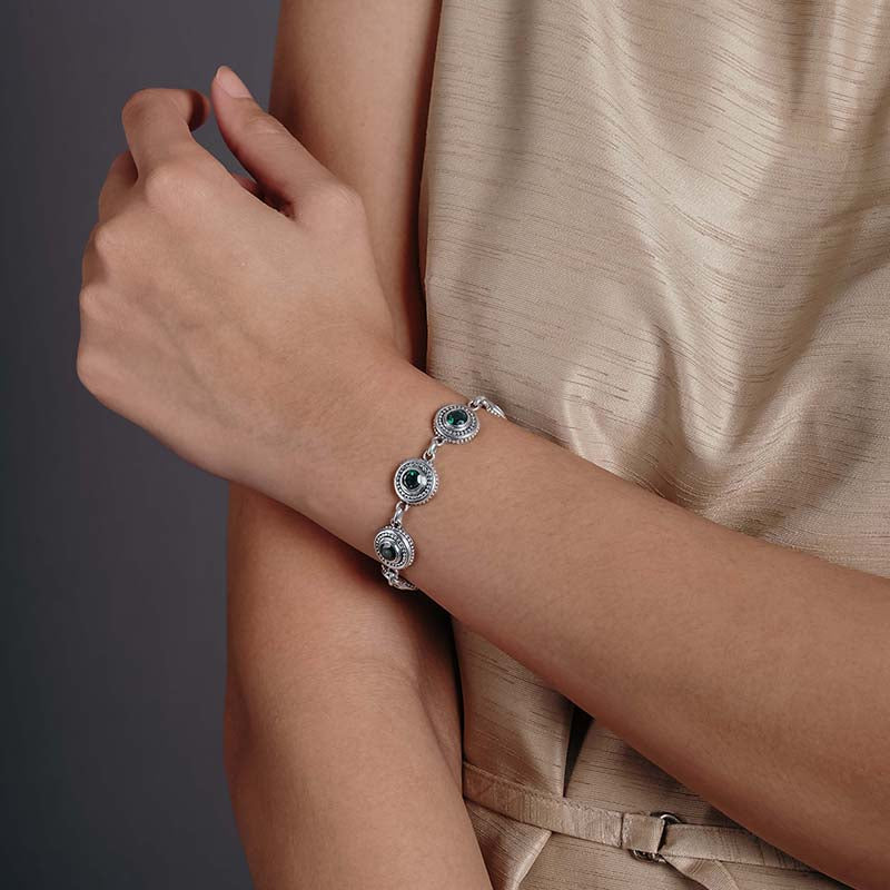 Sterling Silver 925 Jawan Keliling Collection Bracelet