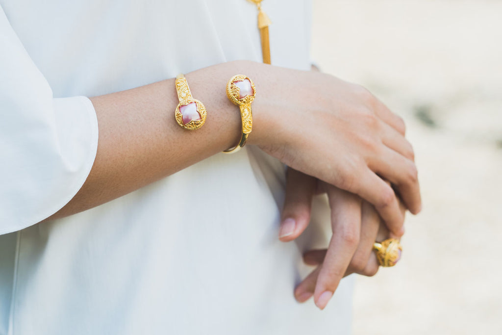Gelang Cuff Perak 925 Koleksi Padma Acala