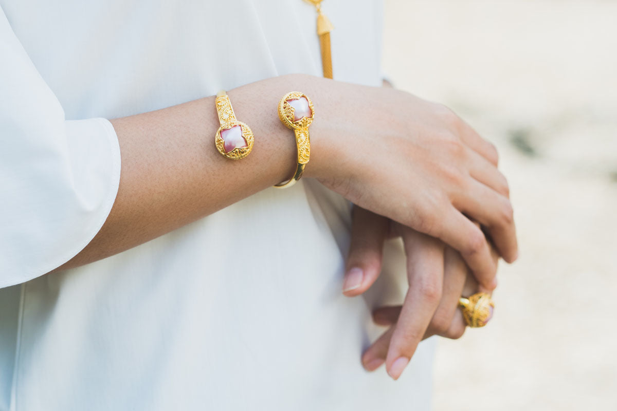 Gelang Cuff Perak 925 Koleksi Padma Acala