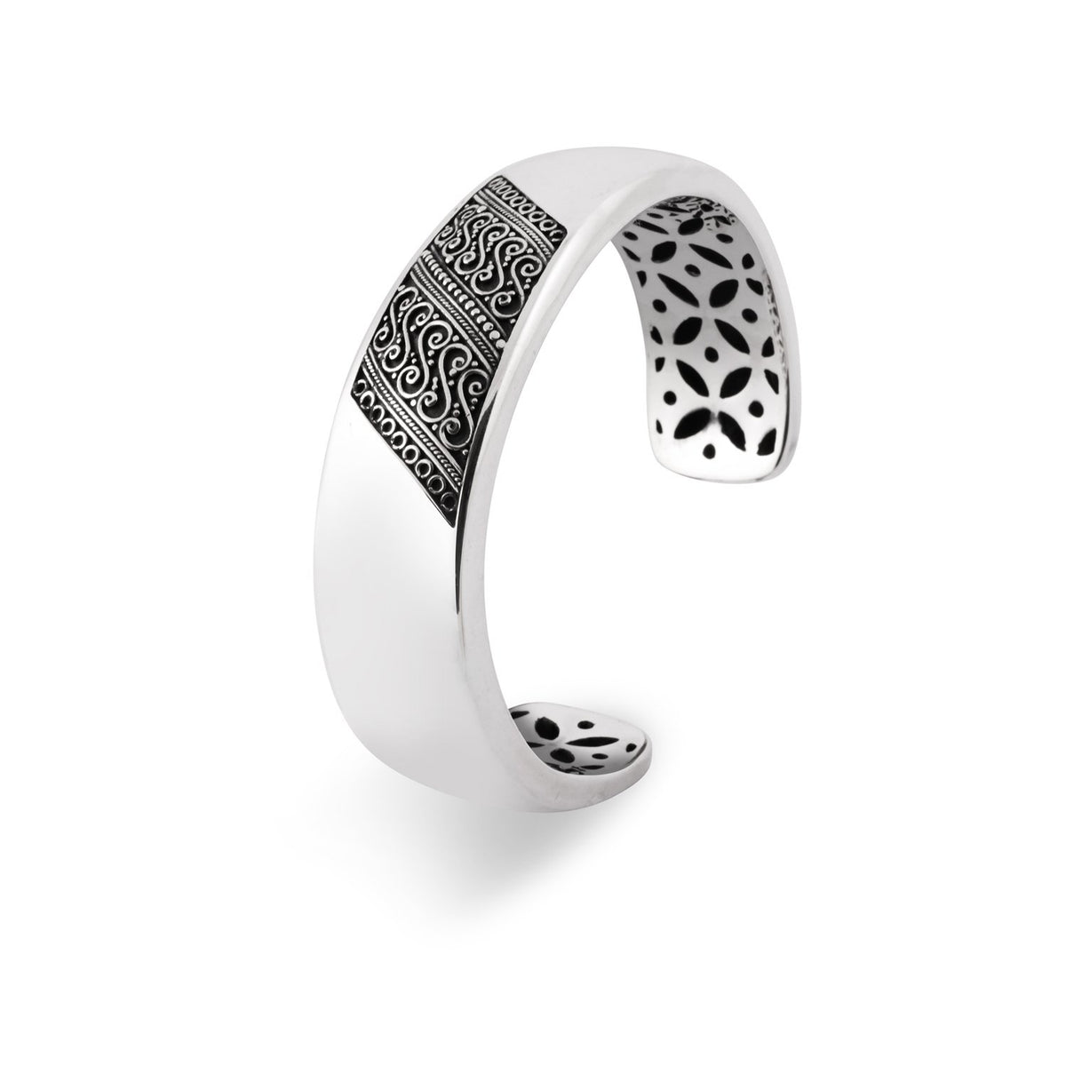 Gelang Bangle Koleksi Batik Indonesia Sterling Silver 925