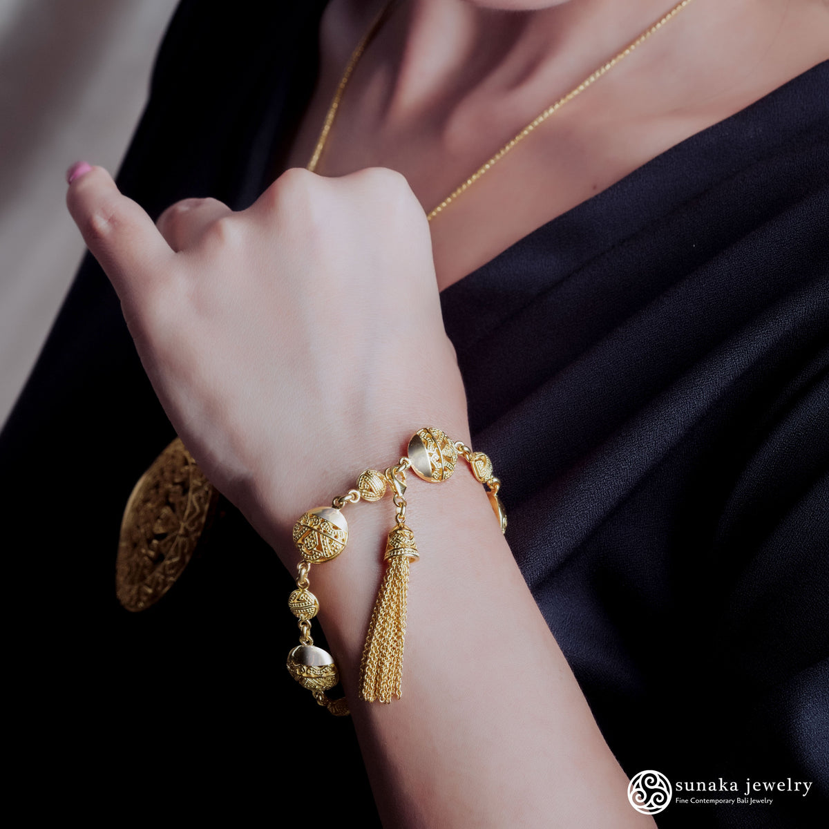 Gelang Rantai Perak 925 Koleksi Songket Bali