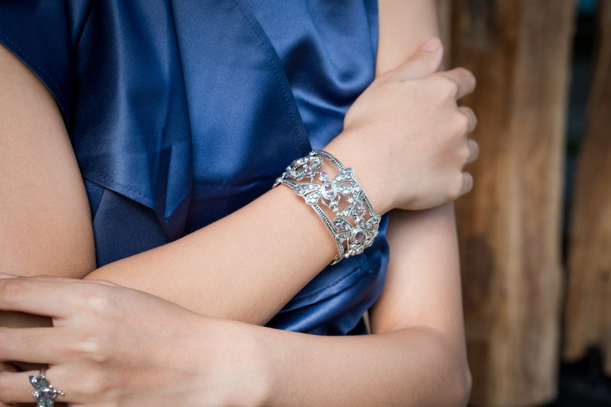 Bali Dragonfly Collection 925 Sterling Silver Bracelet