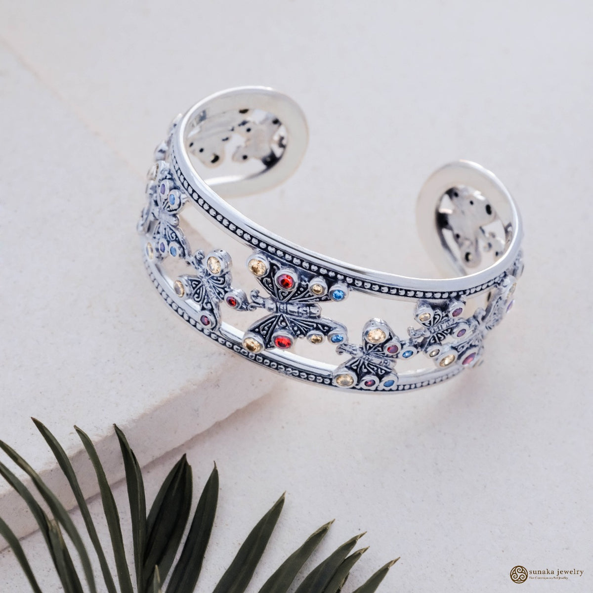 Gelang Bangle Besar Koleksi Kupu Kupu Sterling Silver 925
