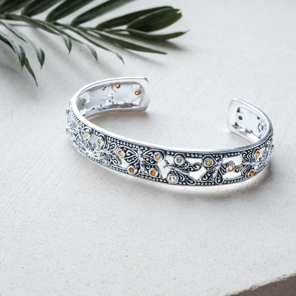 Gelang Bangle Kecil Perak Koleksi Kupu Kupu Sterling Silver 925