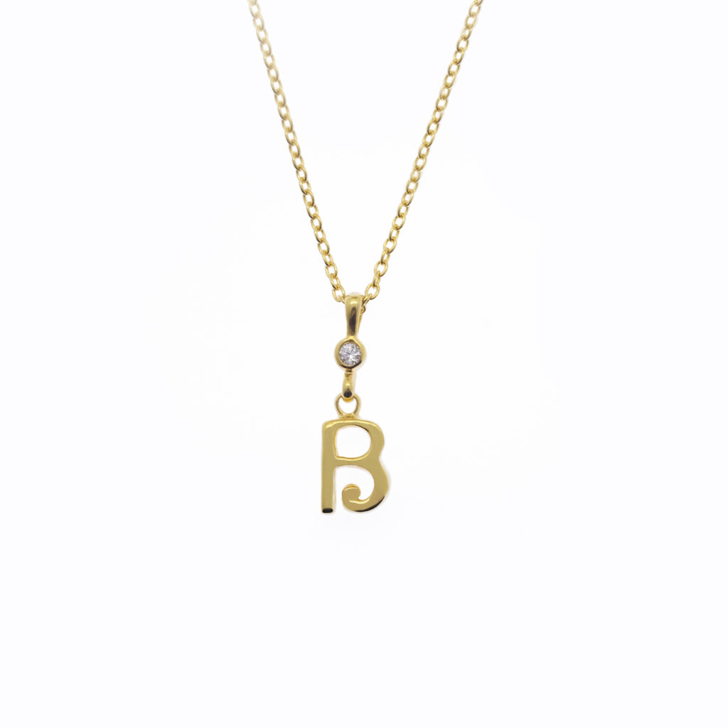 Pendant Alphabet Gold Plated