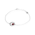925 Silver Bracelet Birthstone Collection Round Bar Custom Engraving