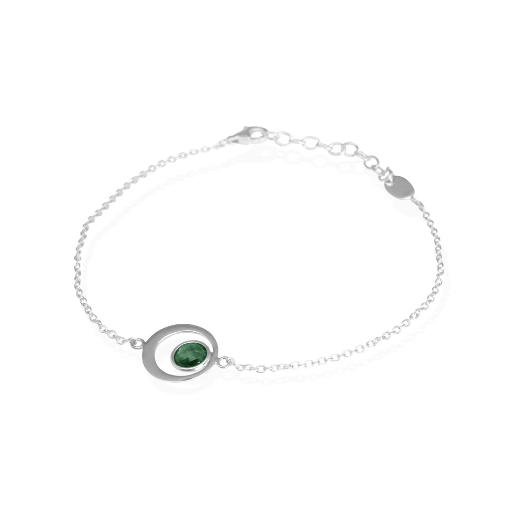 925 Silver Bracelet Birthstone Collection Round Bar Custom Engraving
