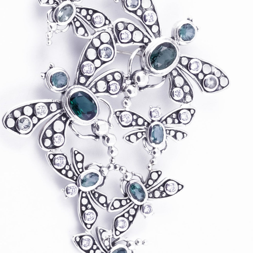 925 Sterling Silver Dragonfly Collection Brooch