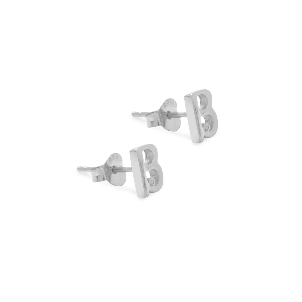Anting Stud Perak 925 Koleksi Alphabet