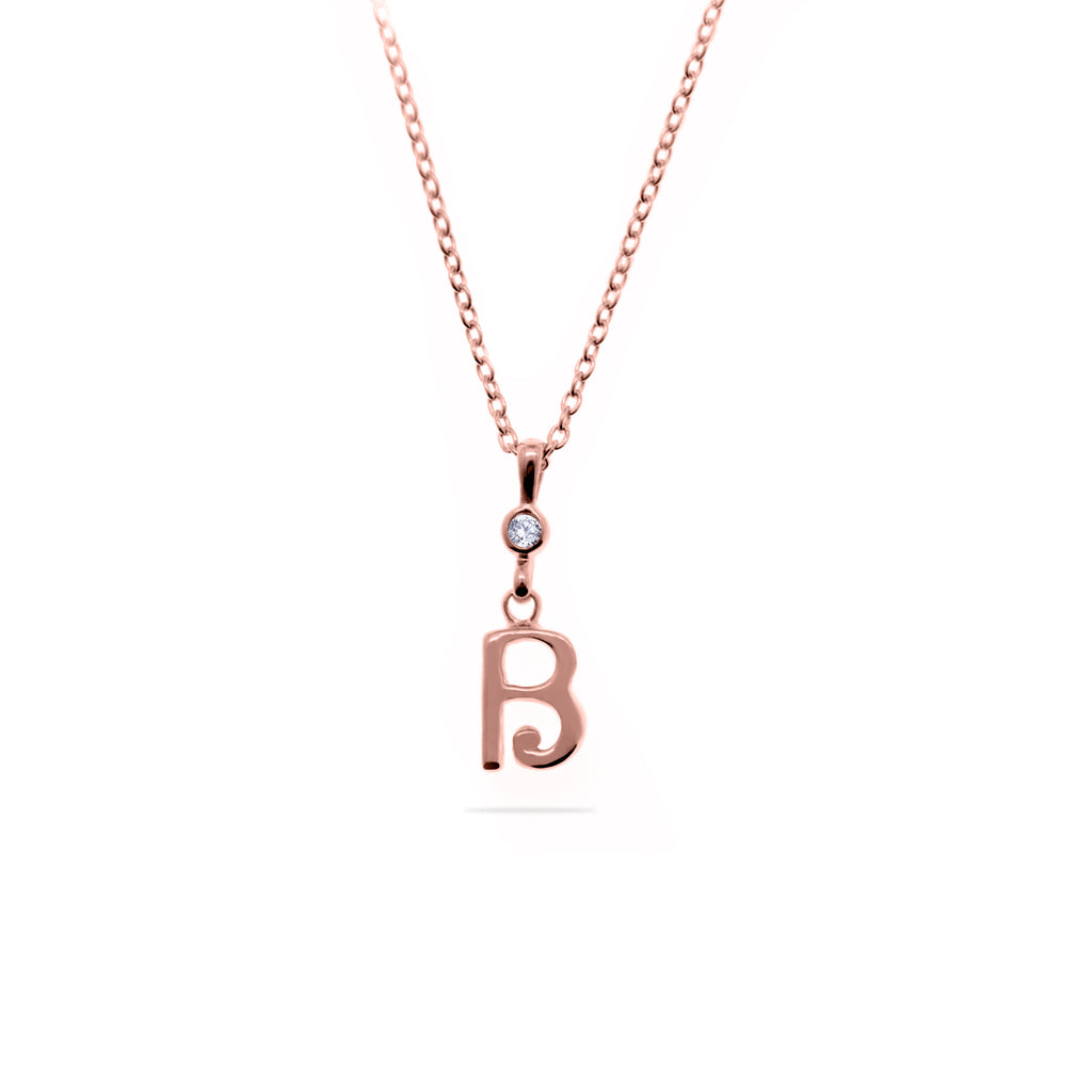Pendant Alphabet Rose Gold Plated