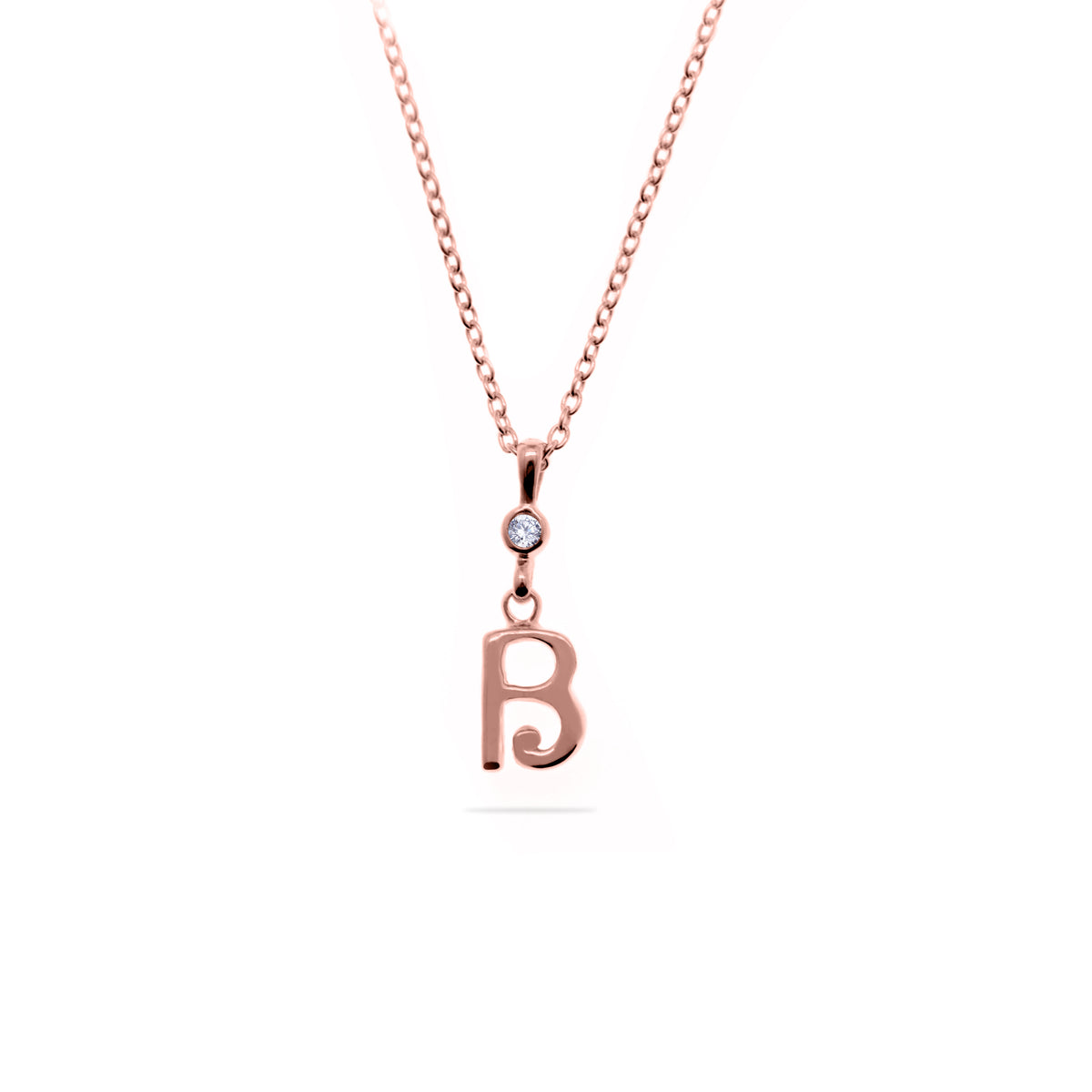 Rose Gold Plated Alphabet Pendant