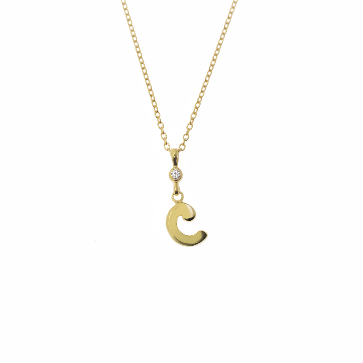 Gold Plated Alphabet Pendant