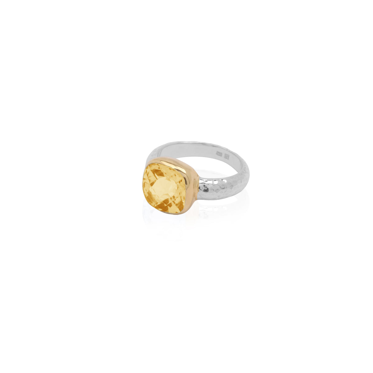 Cincin Perak 925 Koleksi Hammer Permata Square