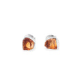 925 Silver Stud Earrings with Rawstone Pristine Collection