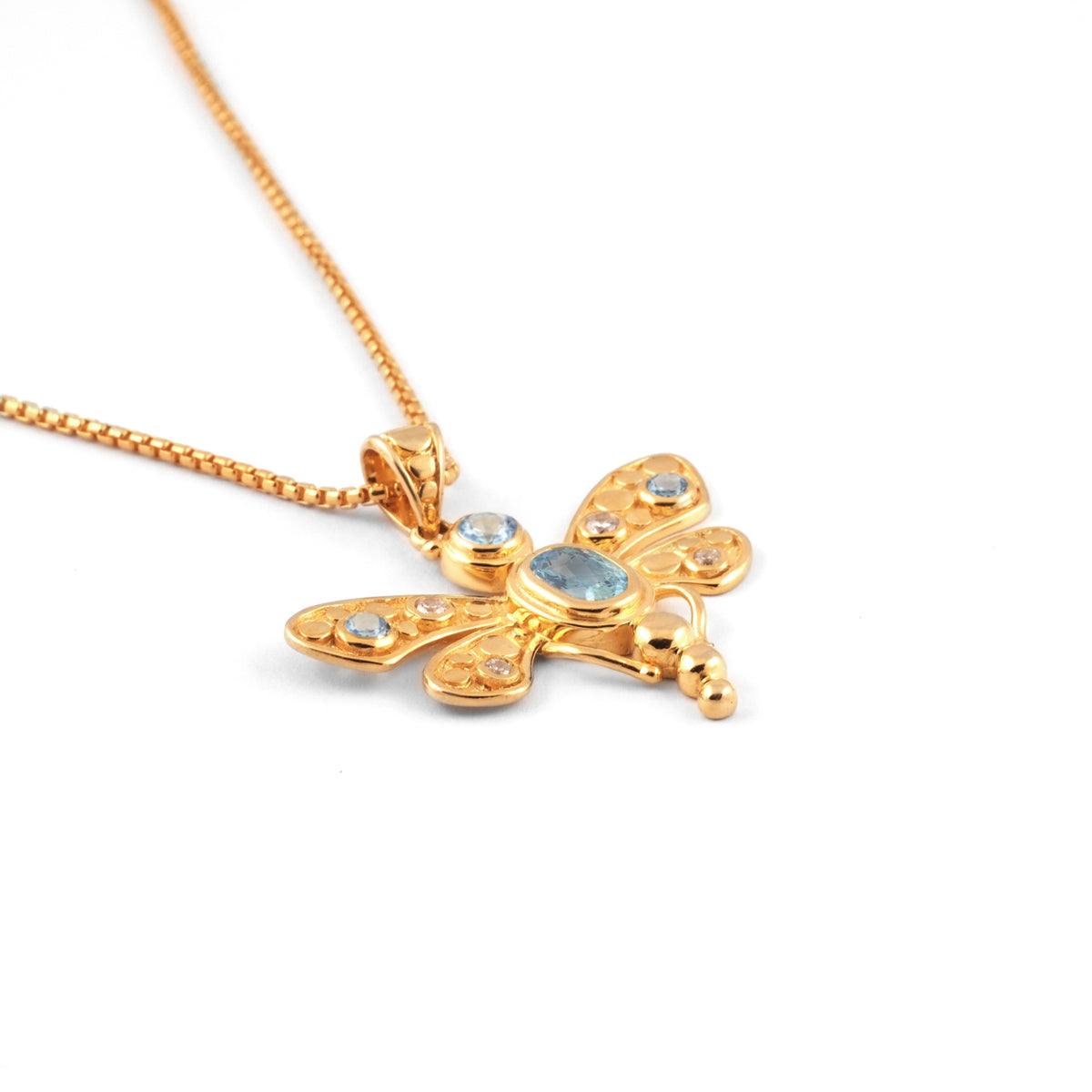 Pendant Capung Gold Plated Sterling Silver 925