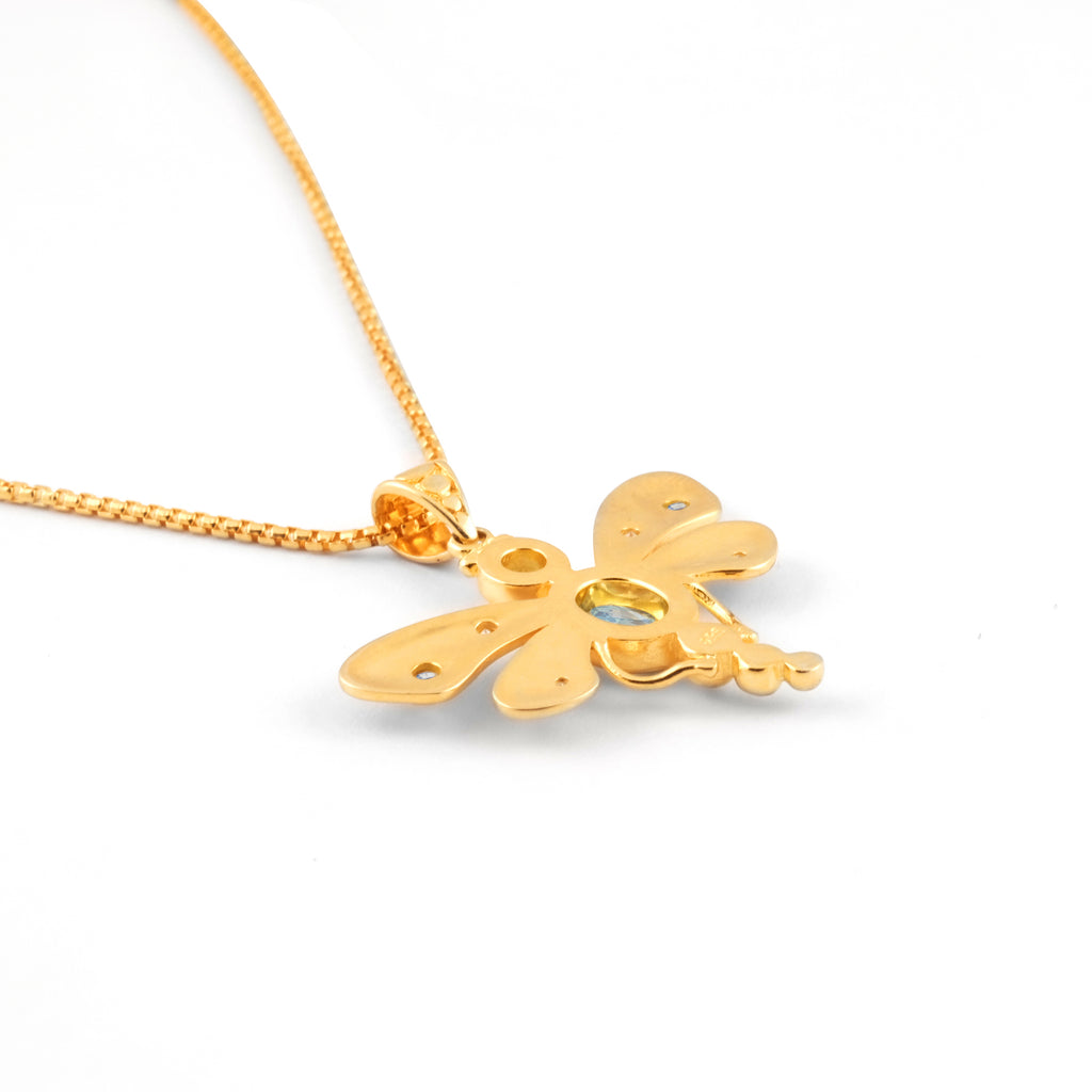 Pendant Capung Gold Plated Sterling Silver 925