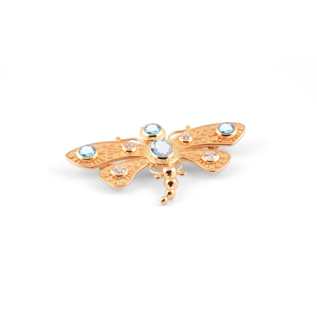 Bros Capung Bali Gold Plated (kecil) Sterling Silver 925