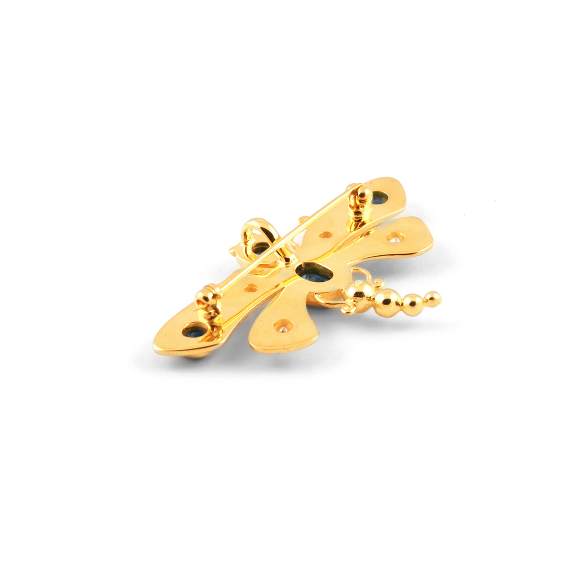 Bros Capung Bali Gold Plated (kecil) Sterling Silver 925