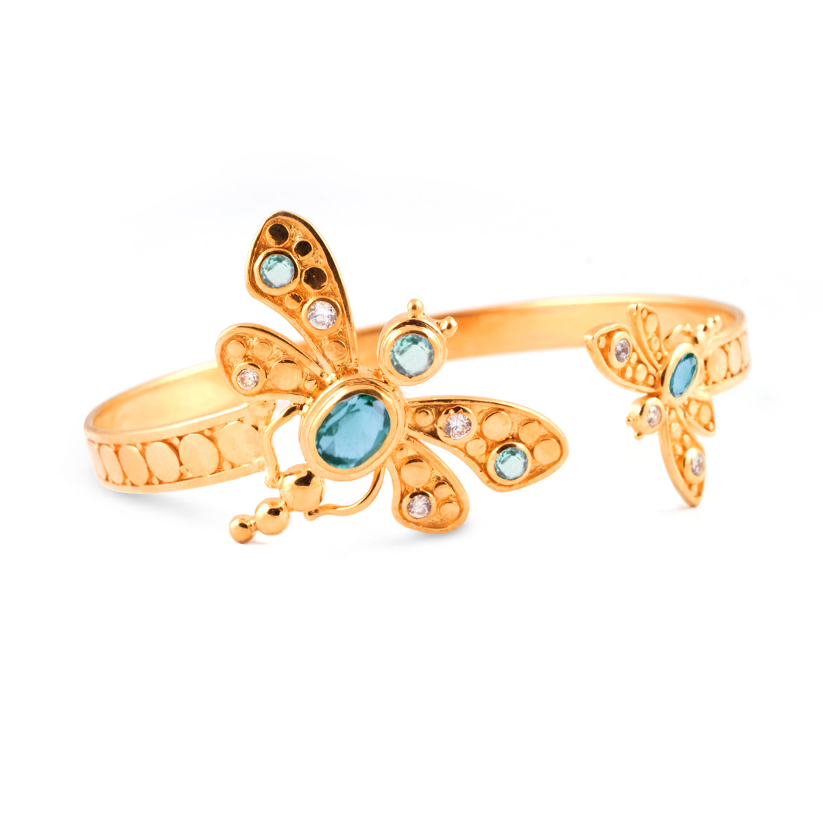 Gelang Silver Koleksi Capung Gold Plated Sterling Silver 925