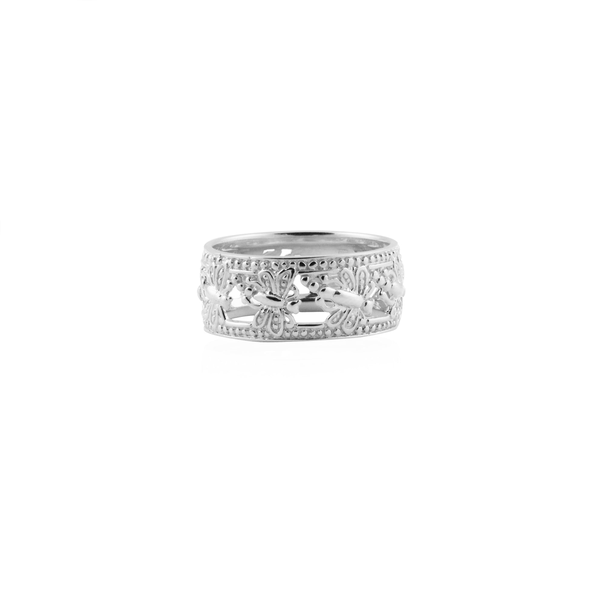 Cincin Besar Capung Silver Band Ring Capung Collections Silver
