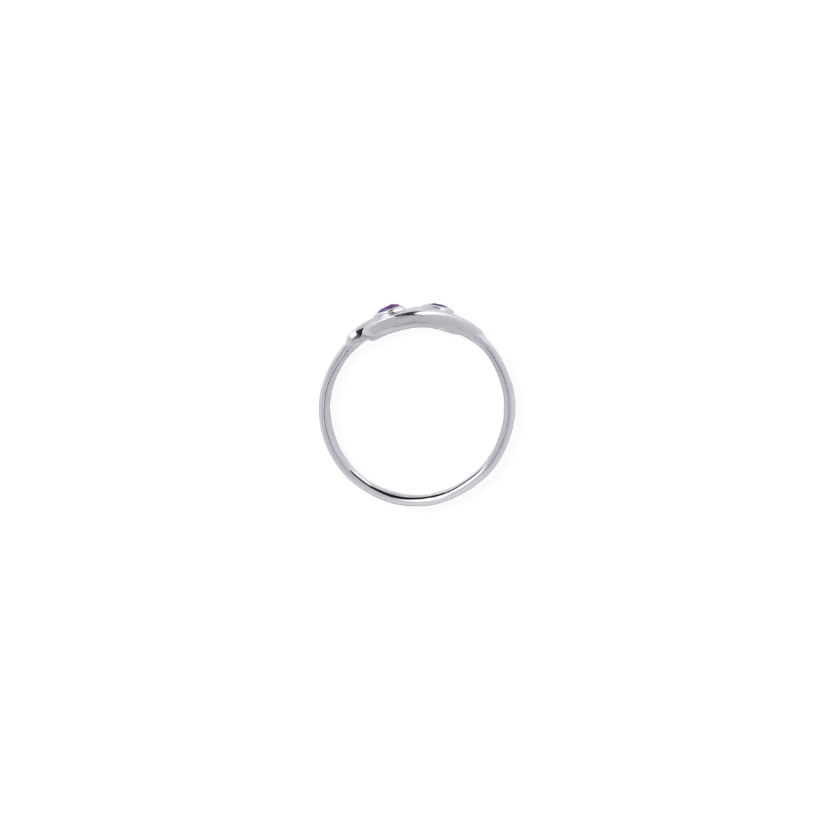 Adjustable Ring Zodiak Cancer Untuk Wanita /Silver 925 Dengan Permata Ruby
