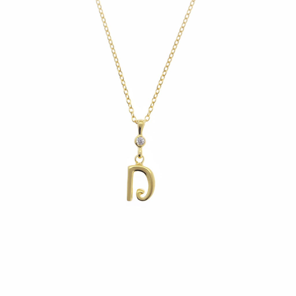 Pendant Alphabet Gold Plated