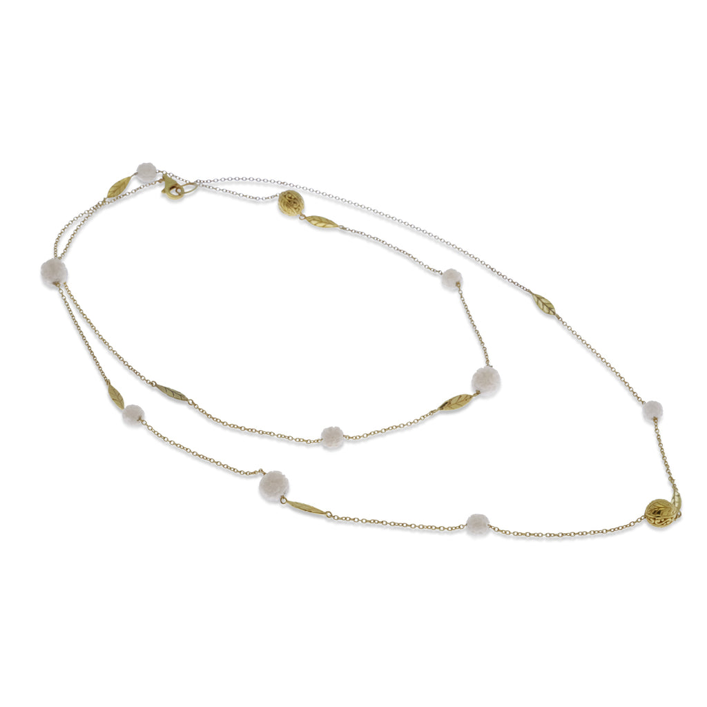 Kalung Manik Perak Koleksi Jepun Sterling Silver 925 Gold Plated